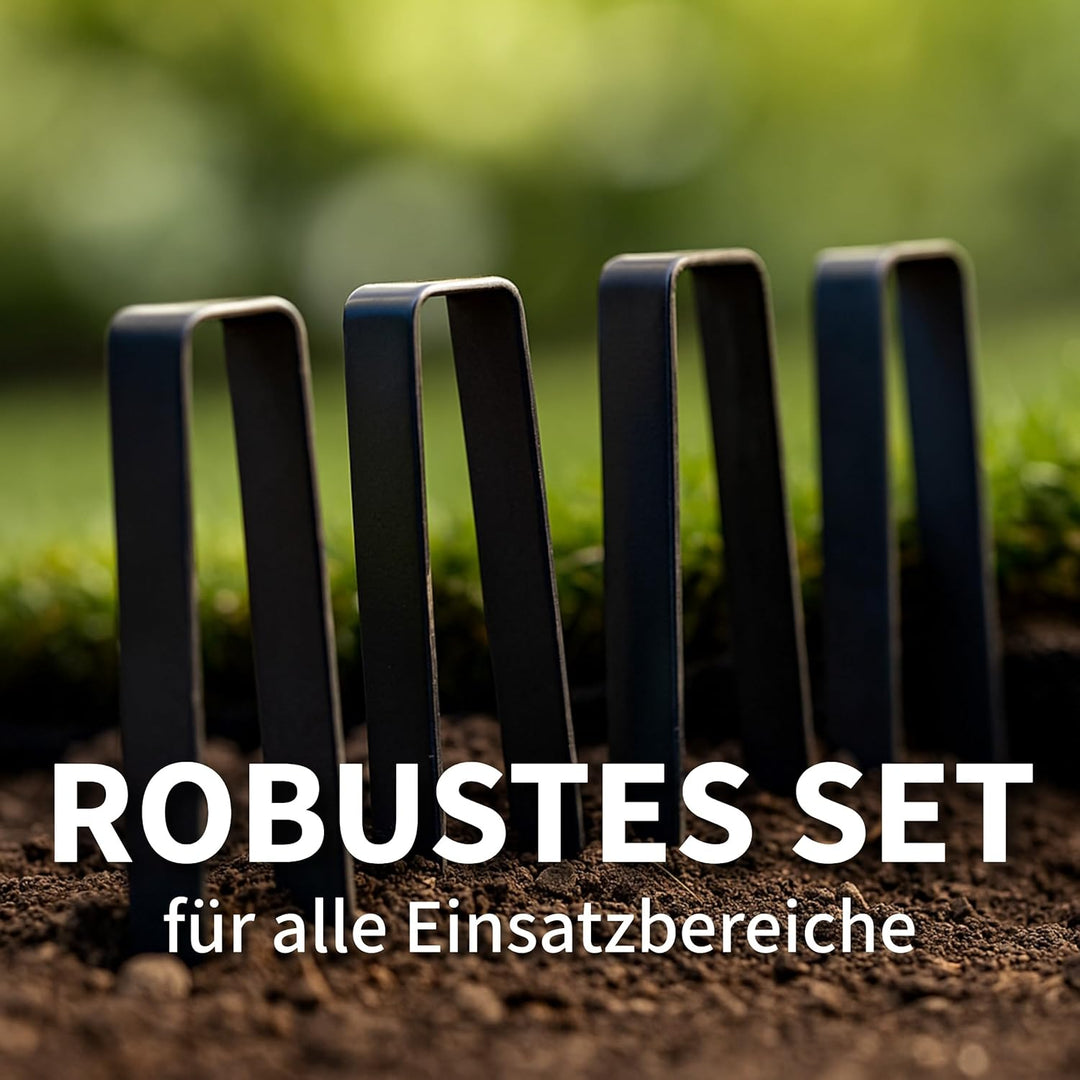 Intergarden Bodenanker für Rosenbogen 4 Stück, Erdspiess, Bodenspiess, Befestigung Rankhilfe, ca. 30