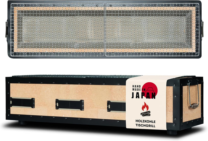 Konro Grill – traditioneller japanischer Holzkohlegrill aus natürlichem Diatomit Sedimentgestein – i