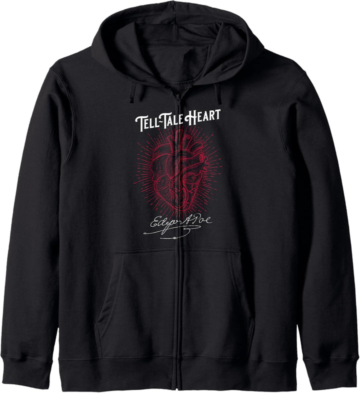 Edgar Allan Poe Tell-Tale Herz Literarisch Kapuzenjacke