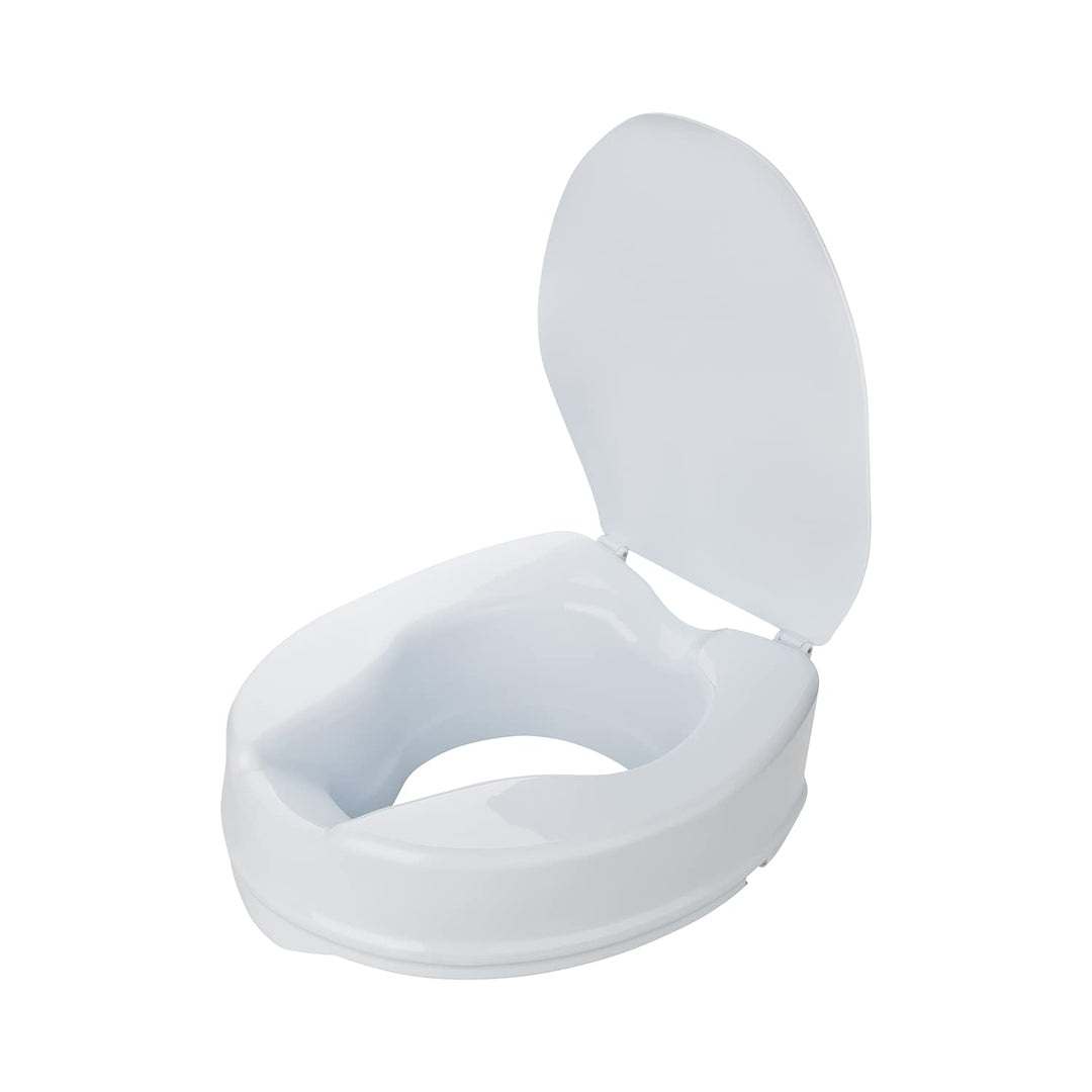 flexilife Toilettensitzerhöhung mit Deckel für Senioren - wahlweise 10cm o. 15cm - WC Sitzerhöhung T
