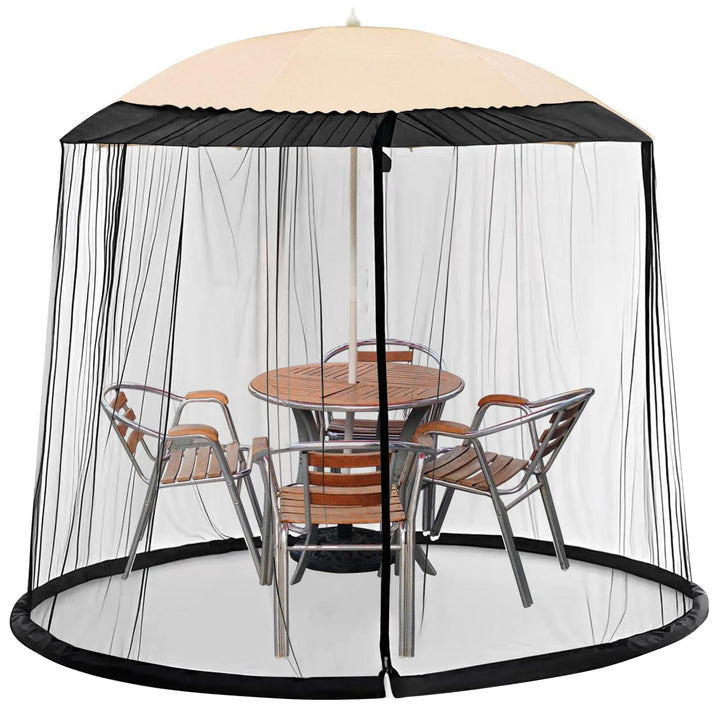 Moskitonetz Für Sonnenschirme, Verstellbares Moskitonetz 300x230cm Terrassenschirm, Fliegengitter Mü