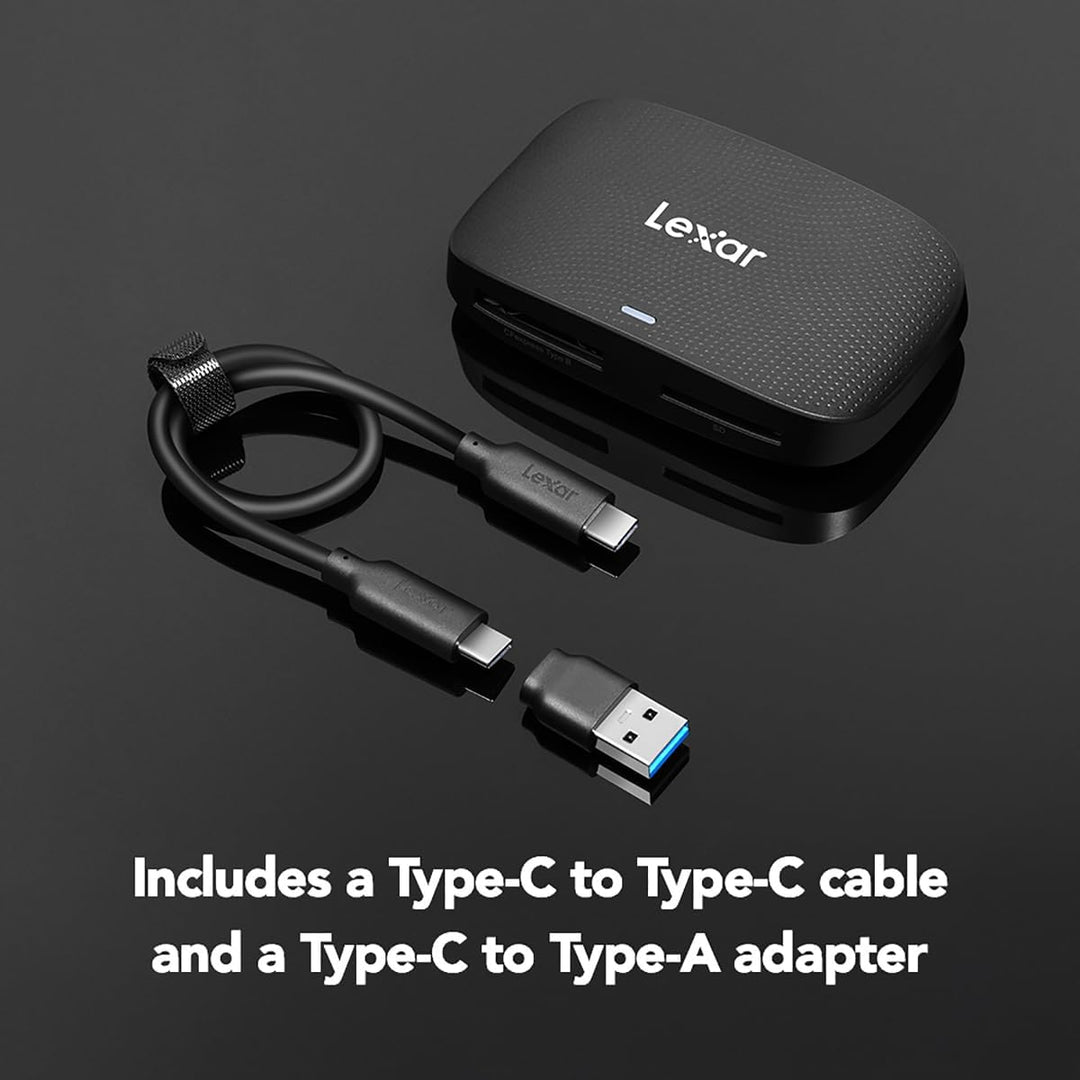 Lexar Professioneller CFexpress Typ B/SD USB 3.2 Gen 2 Leser, Übertragungsgeschwindigkeiten bis zu 1