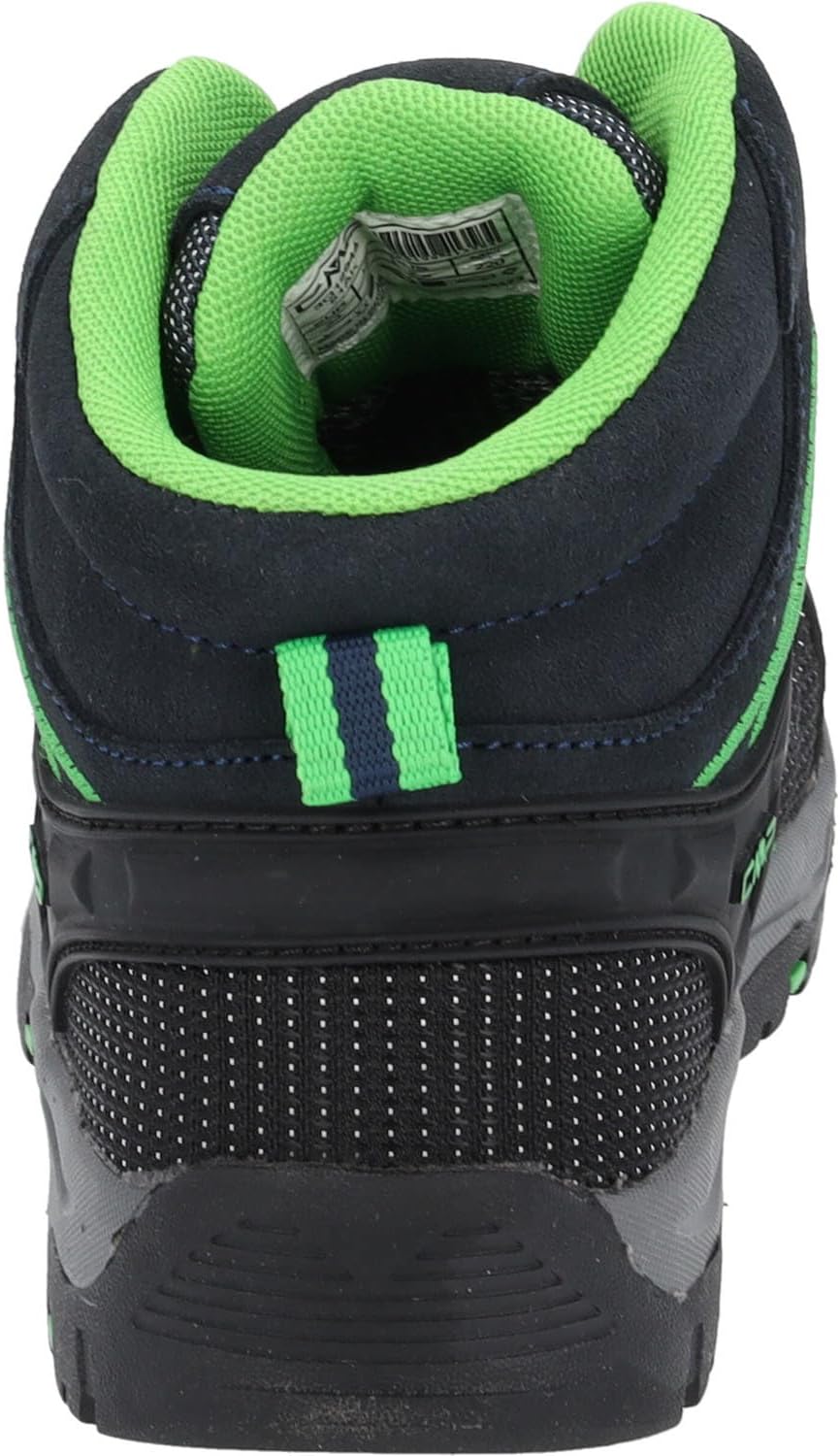 CMP Unisex Kinder Kids Rigel Mid Shoes Wp Trekking-Schuhe 28 EU Blau Grün B Blue Gecko, 28 EU Blau G