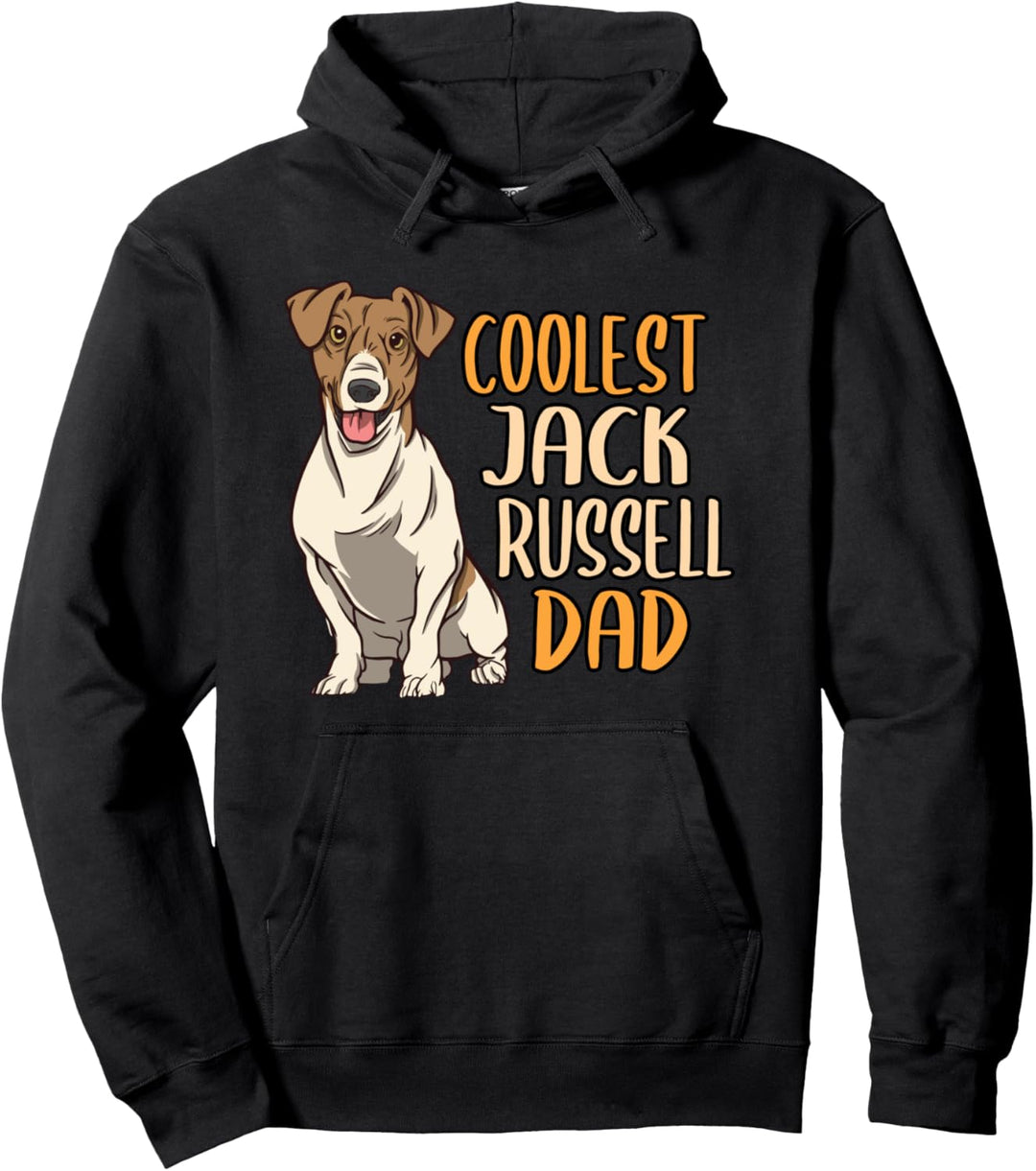 Lustiger Hundebesitzer Jack Russell Dad Pullover Hoodie