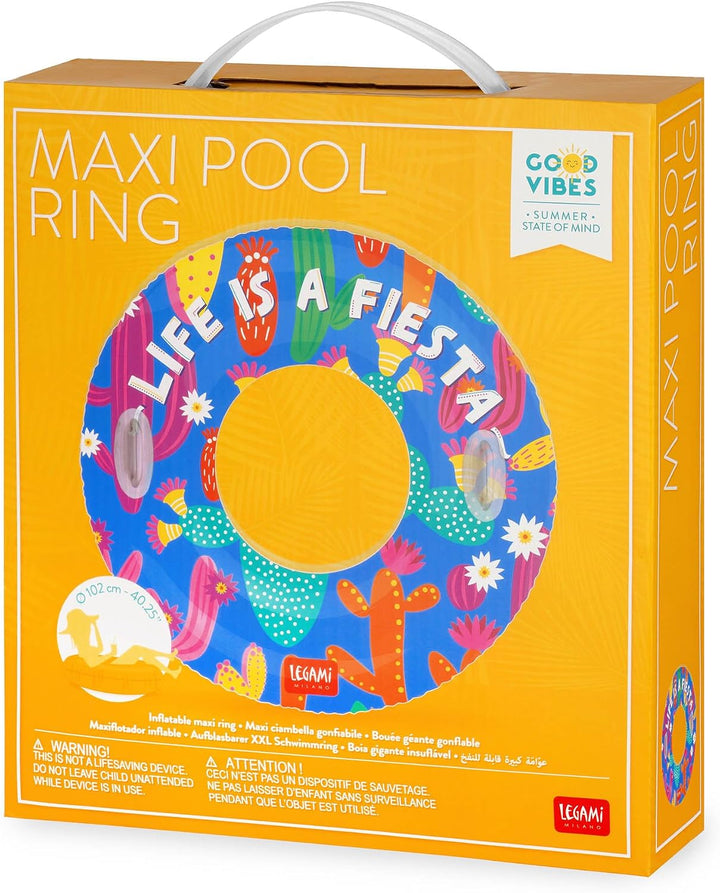 Legami - Pool aufblasbare Donut, Maxi aufblasbare Donut für Kinder und Erwachsene, Meer Strand aufbl