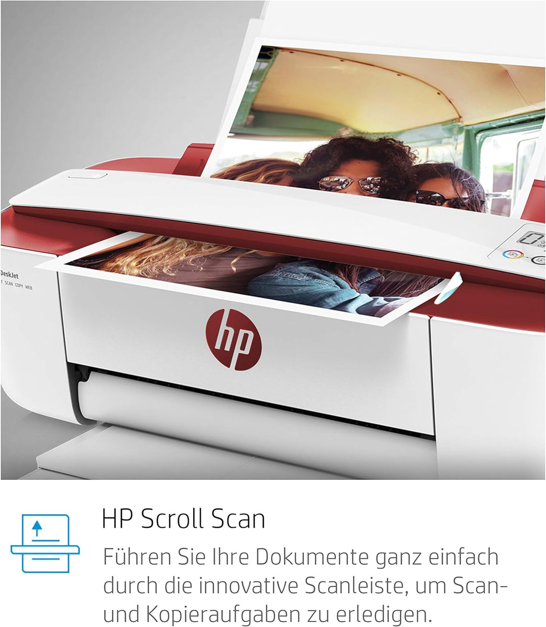 HP DeskJet 3764 Multifunktionsdrucker (Drucken, Scannen, Kopieren, WLAN, Airprint, mit 2 Probemonate