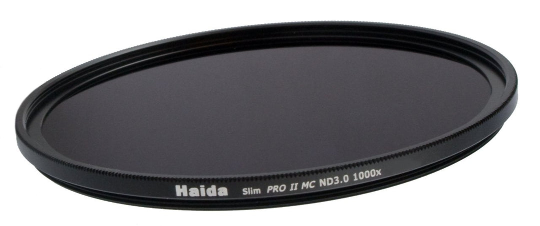 HAIDA Slim Graufilter PRO II MC (mehrschichtvergütet) ND1000x 62mm - Schlanke Fassung + Cap mit Inne