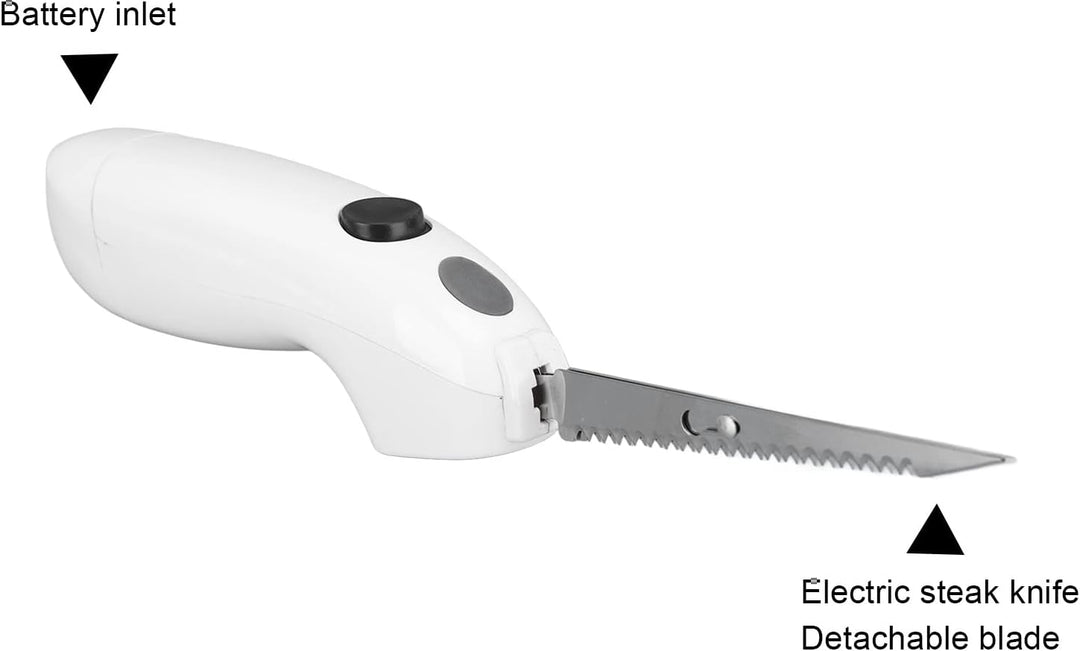 Luqeeg Kabelloses Elektromesser – Elektromesser Zum Tranchieren von Fleisch, Steak, Fisch, Geflügel,