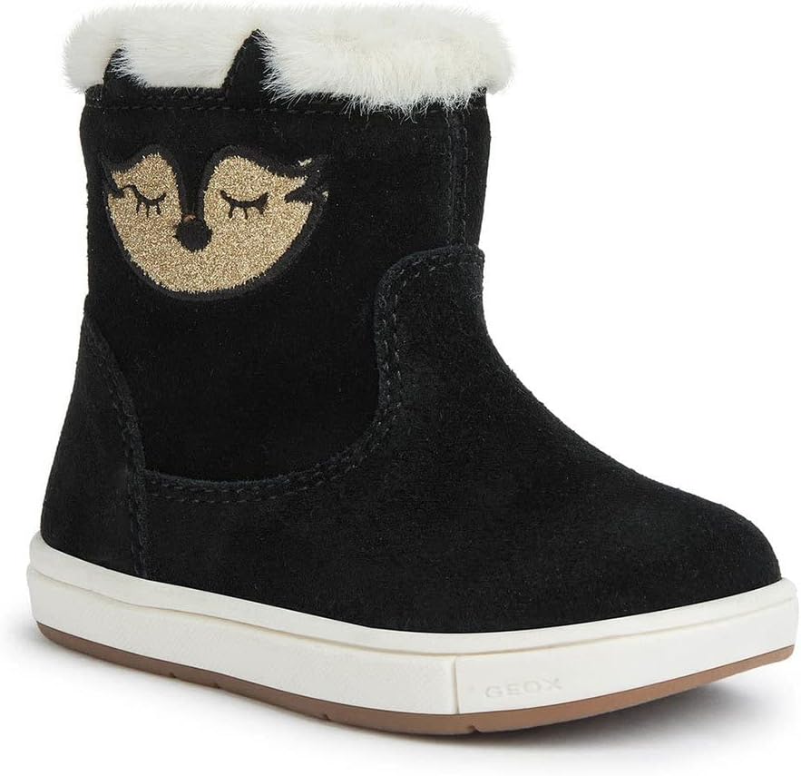 Geox Mädchen B Trottola Girl A Sneaker 25 EU Schwarz, 25 EU Schwarz