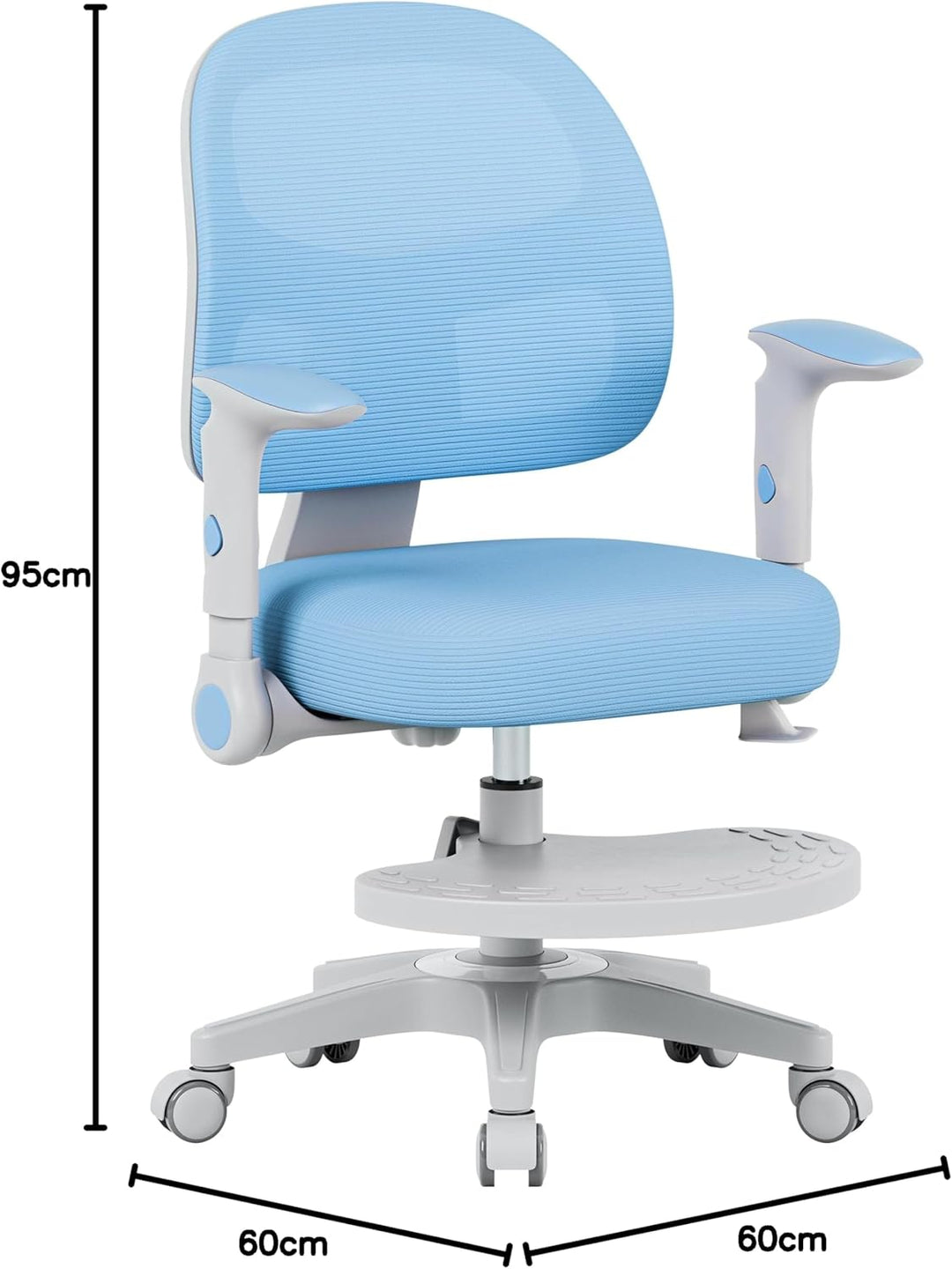 MARK ADLER Junior 5.0 Blue | Kinder Schreibtischstuhl Ergonomischer Bürostuhl Kinderdrehstuhl Jugend