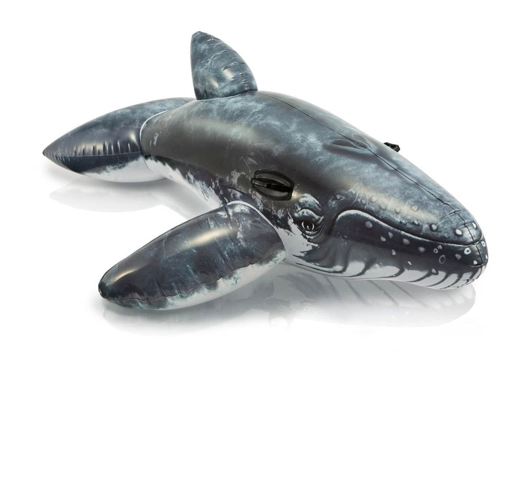 Intex Realistic Whale Ride-On - Aufblasbarer Reittier - 201 x 135 cm