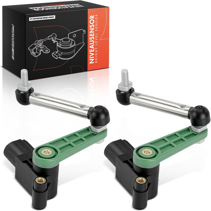 Frankberg 2x Niveausensor Höhensensor Hinten Kompatibel mit T-o-u-a-r-e-g 7P5 7P6 3.0L-4.2L 2010-201