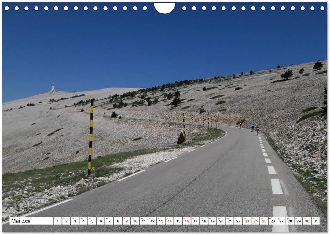 Mit dem Rennrad zum Mont Ventoux (Wandkalender 2026 DIN A4 quer), CALVENDO Monatskalender: Bilder vo