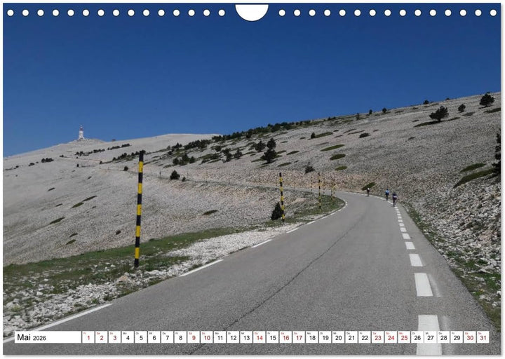 Mit dem Rennrad zum Mont Ventoux (Wandkalender 2026 DIN A4 quer), CALVENDO Monatskalender: Bilder vo