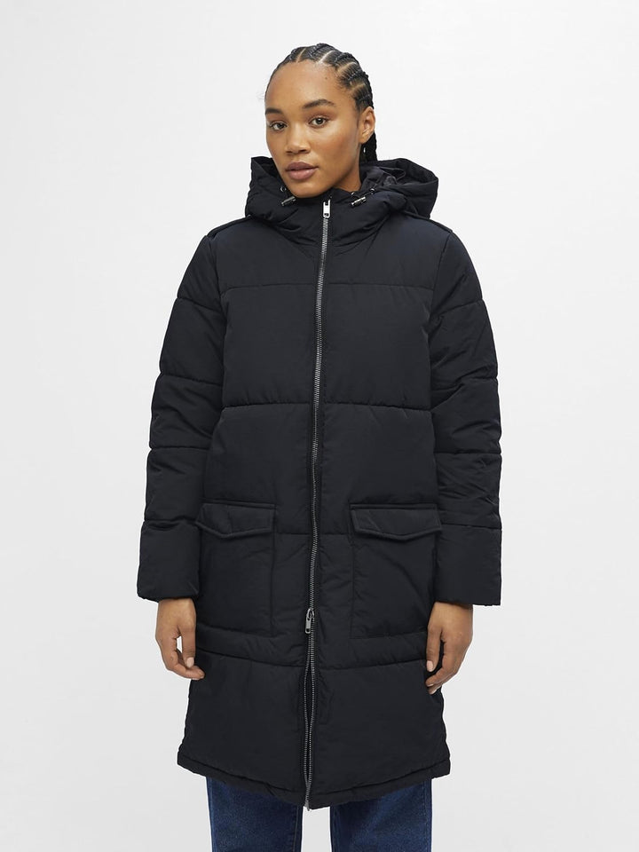Object Female Steppjacke OBJZHANNA M Schwarz, M Schwarz