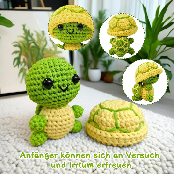LYKTRIX Häkelset Tiere,HäKel Set AnfäNger,Tiere Häkeln Set mit Anleitung,Geeignet für Erwachsene und