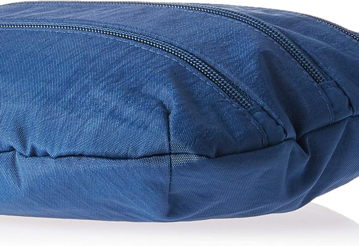 Baggallini Reise-Umhängetasche mit grossem Reissverschluss. Blau, Blau