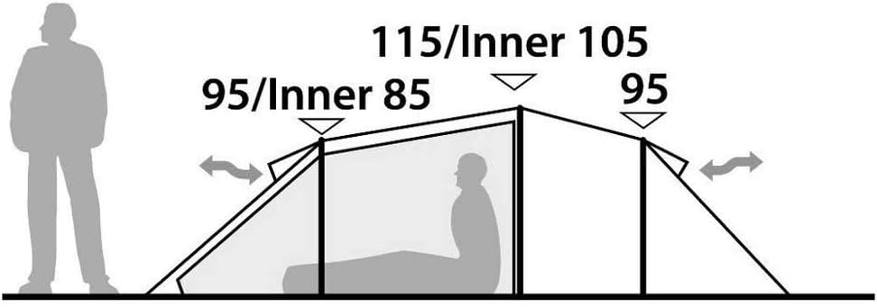 Robens Unisex – Erwachsene Voyager Zelt, Mehrfarben, 3 Personen