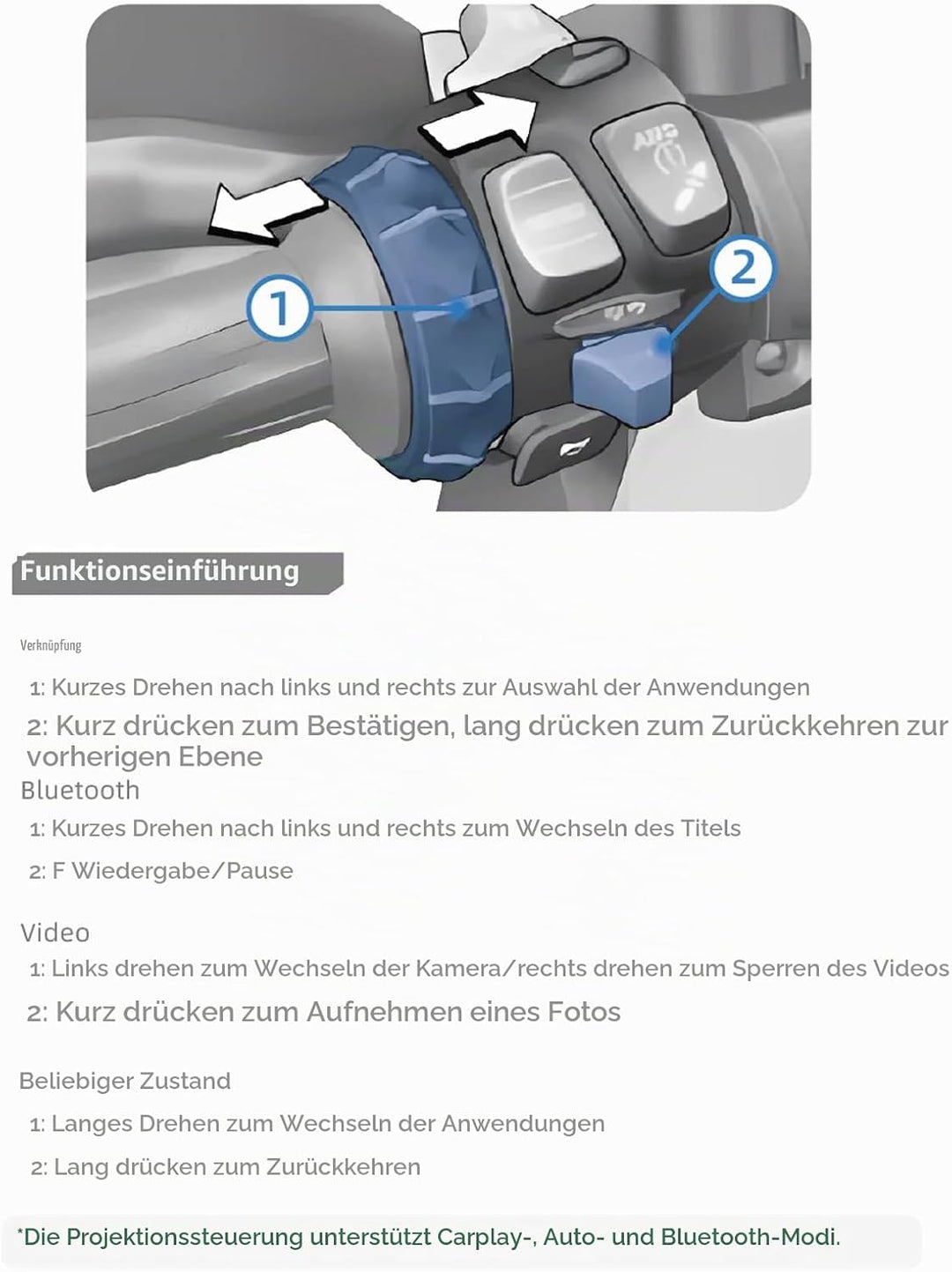 CGRC CAN-Fernbedienung 8 PIN für CHIGEE AIO-5 Series, CHIGEE AIO-5 LITE AIO-5 PLAY AIO-5 PLAY