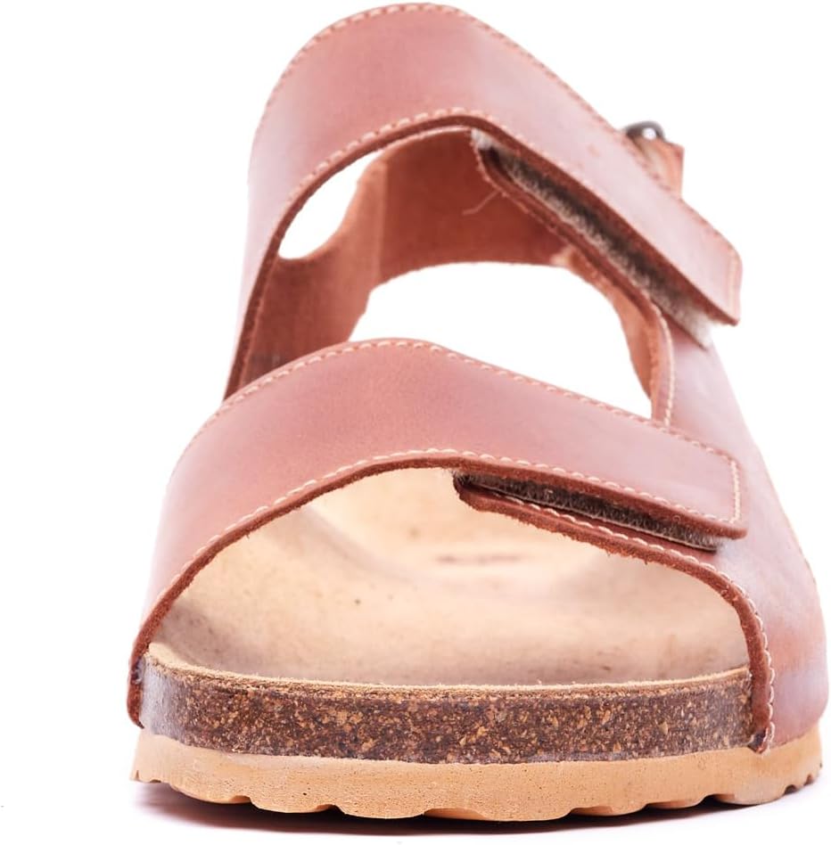 Nordan Bequeme Herren Sandalen aus echtem Leder. Sandalen Herren mit anatomisch geformtem Fussbett 4