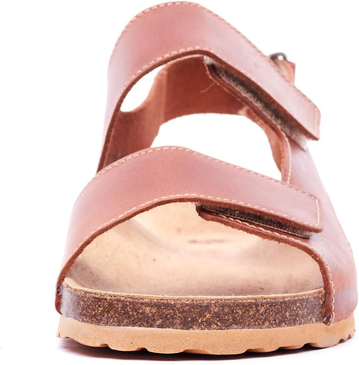 Nordan Bequeme Herren Sandalen aus echtem Leder. Sandalen Herren mit anatomisch geformtem Fussbett 4