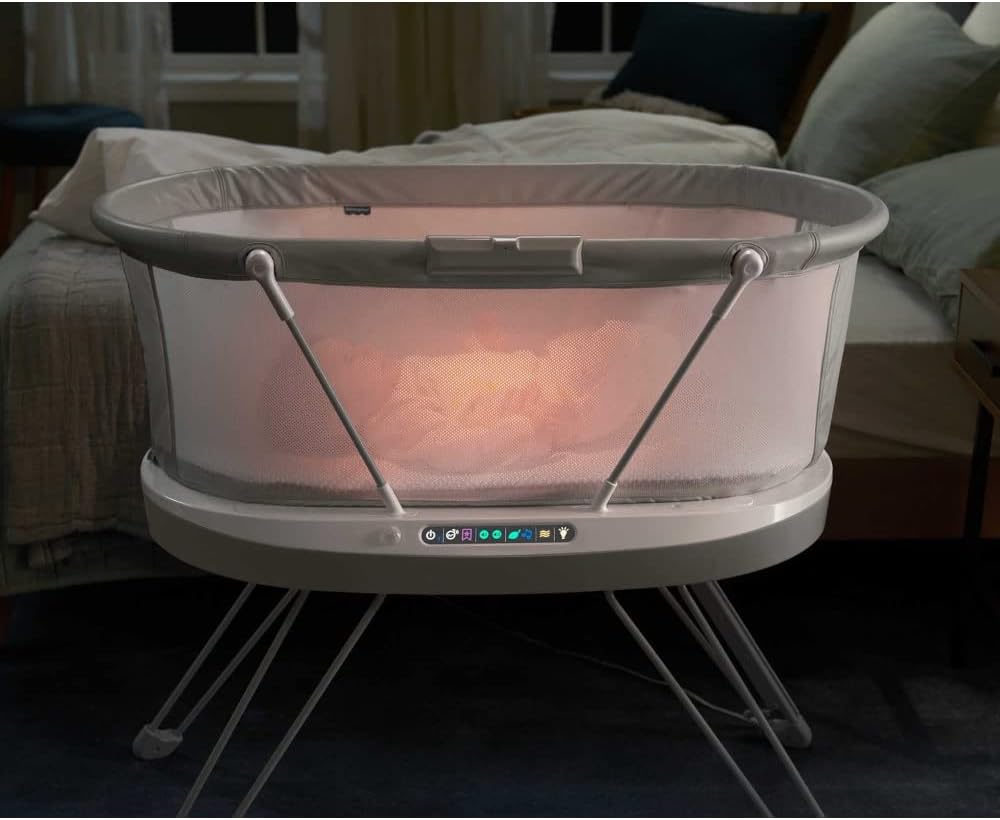 Fisher-Price GXL76 - Premium Babybett mit Smart Connect - Einstellbares Babybettchen, für Säuglinge