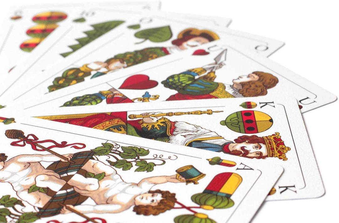 TS Spielkarten Schafkopf Karten Leinen bayrisch, abwischbar + langlebig, bayrisches Blatt Schafkopfk