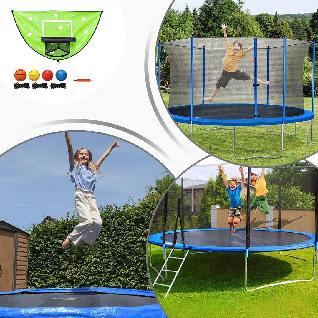 Generisch Trampolin-Basketballkorb - Hüpf- und Dunking-Spiel für Kinder,Trampolin Basketball Set | f