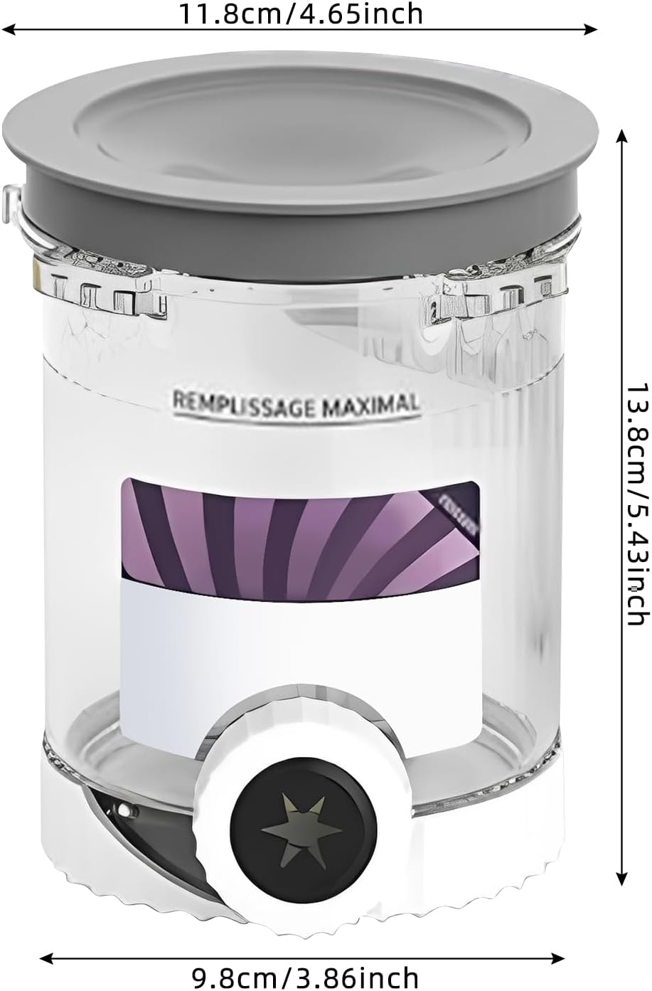 Sahnebehälter Eisbehälter Gefrierbecher 4er Set 16oz Spülmaschinenfest
