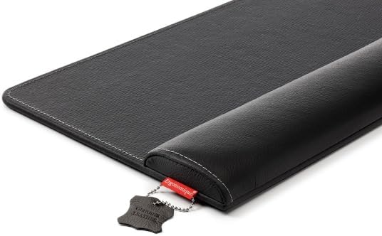 Ergonomische Premium-Handballenauflage aus strapazierfähigem Leder für Tastaturen – Ideal für grosse