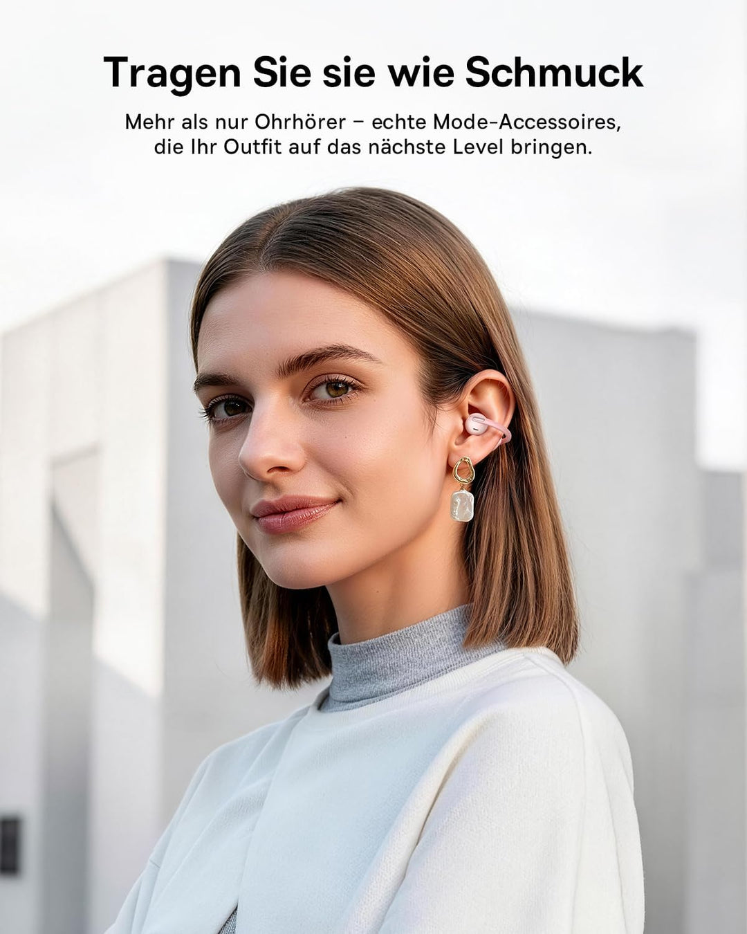 Baseus Bowie MC2 Air Open-Ear-Kopfhörer, Clip-On Earbuds mit CloudComfort, Bluetooth 6.0, SuperBass