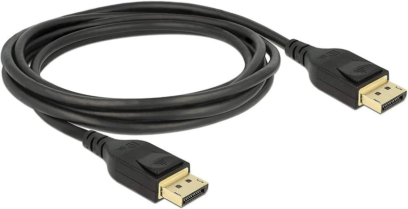 Delock Kabel Displayport 1.4 8K 60Hz, DP 8K Zertifiziert (Ultra HD 2), 4K @ 240hz, DP Kabel für Gami