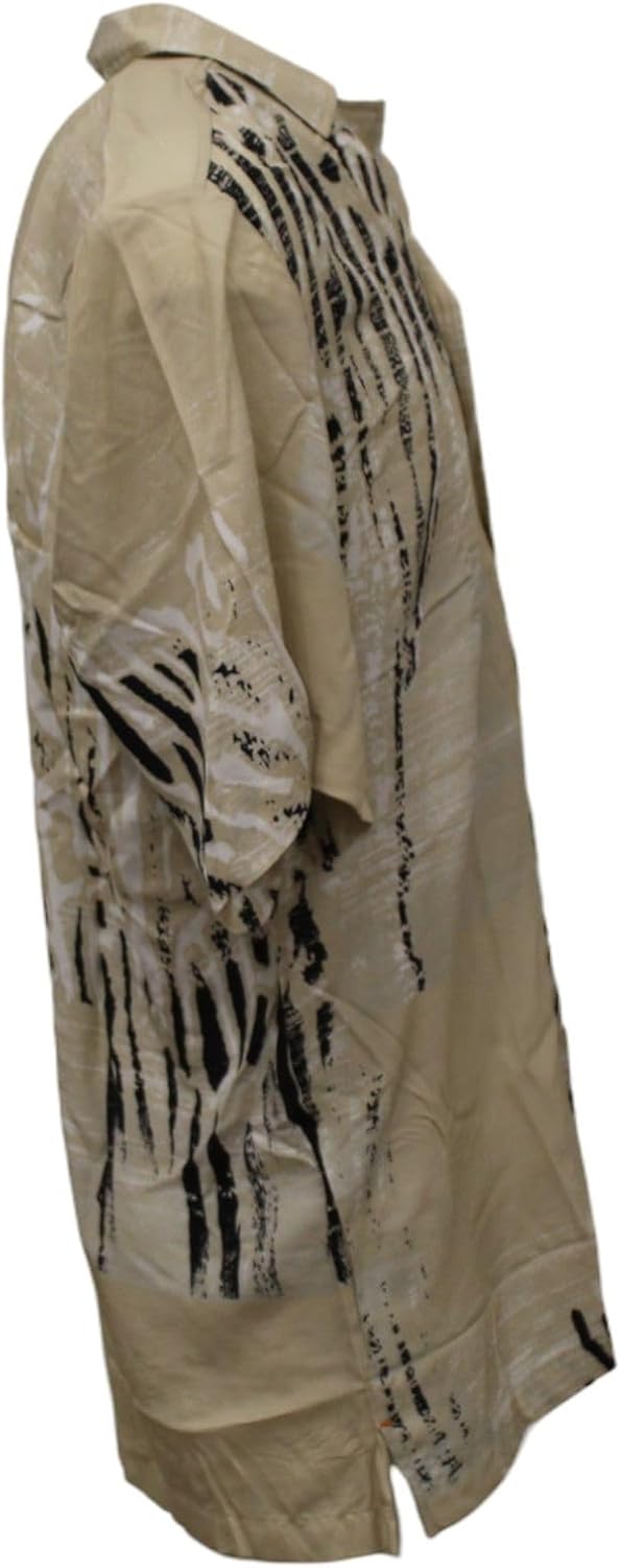 BOSS Herren Rayer Regular-Fit Hemd mit saisonalem Print XL Light Beige272, XL Light Beige272