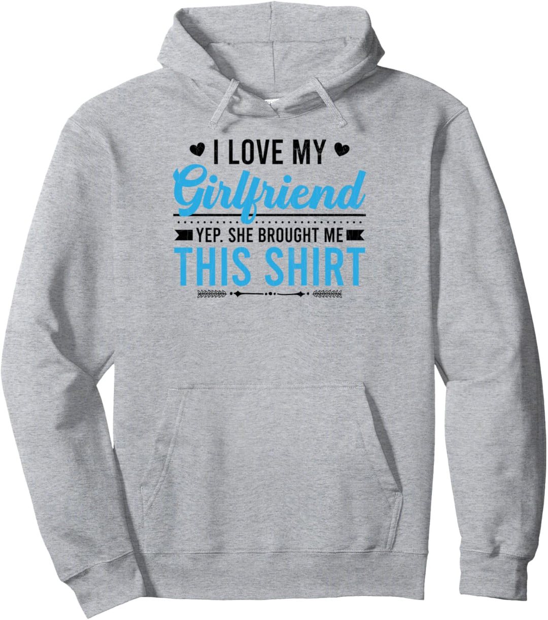 "I Love My Girlfriend", lustig, für Paare, Grafik Pullover Hoodie