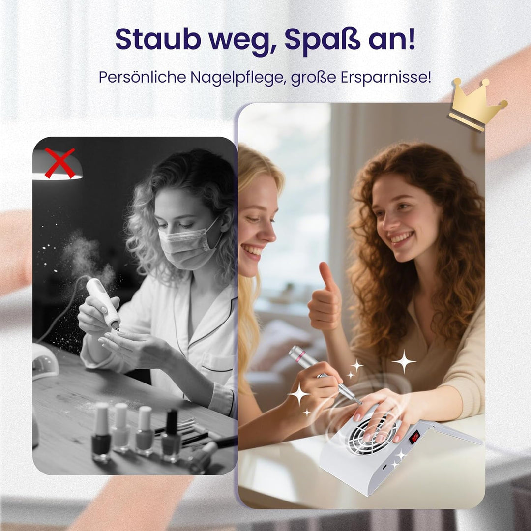 Nagelstaub-Sammelmaschine,professioneller Nagelfilter für Nagelkunst, Verwendung im Heimsalon,Tragba