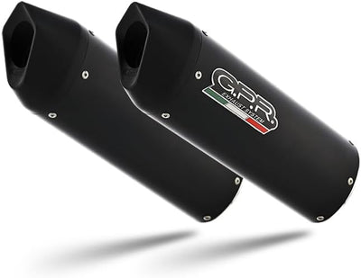 GPR Auspuff für SUZUKI HAYABUSA 1300 1999/06 Doppelendrohr zugelassen mit Schraubanschluss (Flansch)
