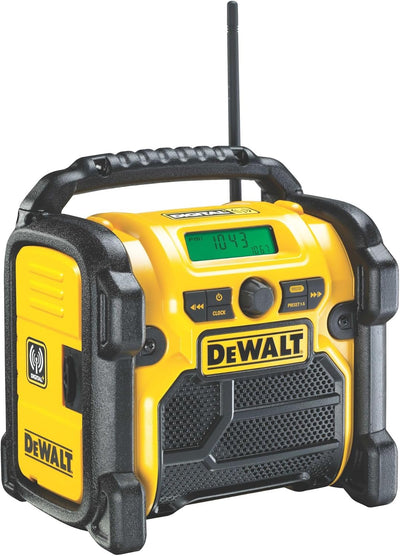 DeWalt Akku- und Netz-Radio/ Baustellen-Radio (DAB(DAB(+)/FM Stereo/FM, für 10,8 - 18 V, 3.5 mm Aux