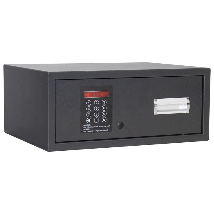 HomeDesign Schubladentresor HDS-9100 Elektronikschloss Anthrazit, mit mechanischer und elektronische