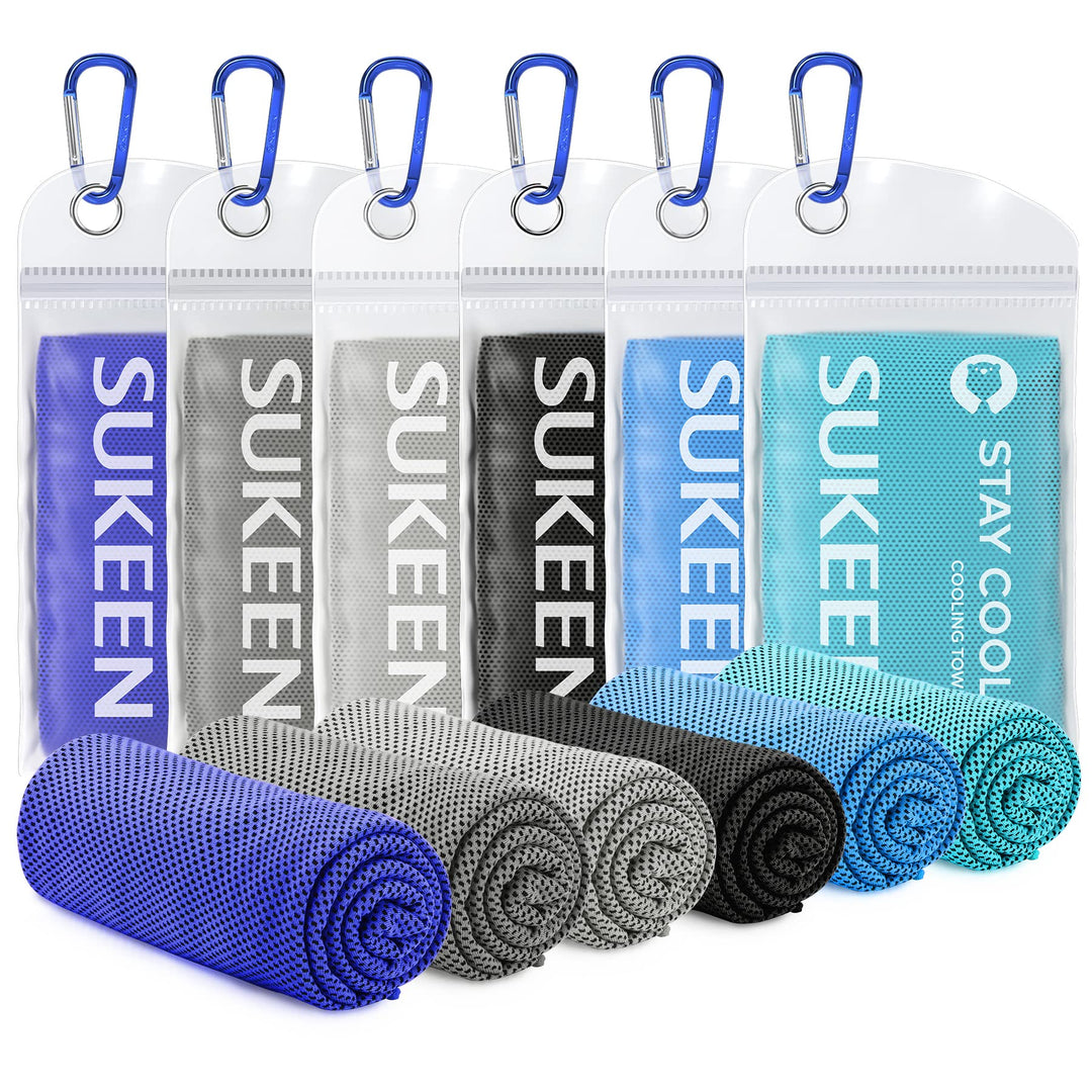 Sukeen Kühlendes Handtuch, Kühlhandtuch Cooling Towel, Gym Handtuch, Eishandtuch Kühltuch Hals, Kühl
