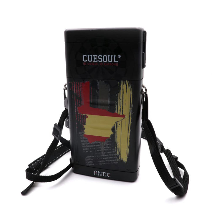 CUESOUL ANTIE Hard Dart Case, Hält 6 Dartpfeile mit Stahlspitze/Softspitze und zusätzliches Zubehör,