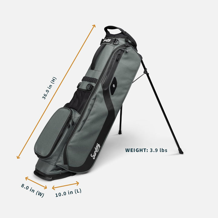 Sunday Golf EL Camino Tasche – Leichte Tasche mit Gurt und Ständer – Einfach zu tragen – Par 3 und S
