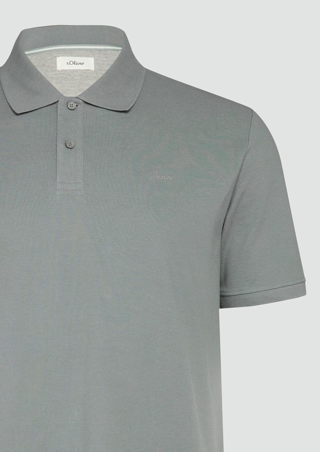 s.Oliver Herren Polohemd Single Polohemd 4XL Grosse Grössen Grau, Single Polohemd 4XL Grosse Grössen