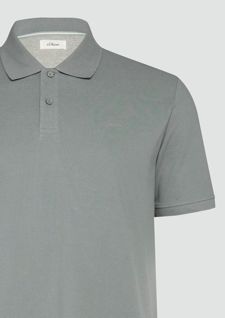 s.Oliver Herren Polohemd Single Polohemd 4XL Grosse Grössen Grau, Single Polohemd 4XL Grosse Grössen