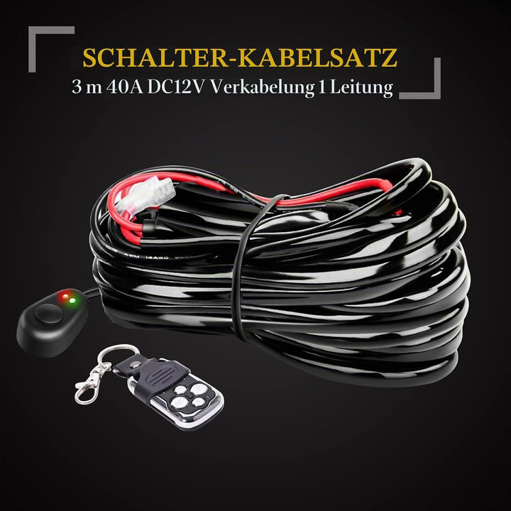 SKYWORLD 50.8cm Arbeitsscheinwerfer 420W LED-Lichtleiste, Zusatzscheinwerfer Offroad Scheinwerfer, k