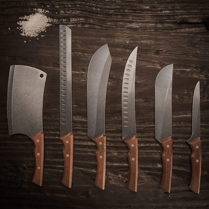 Tramontina CHURRASCO BLACK Ausbeinmesser, Klinge 15 cm, rostfreier Edelstahl, ergonomischer Holzgrif