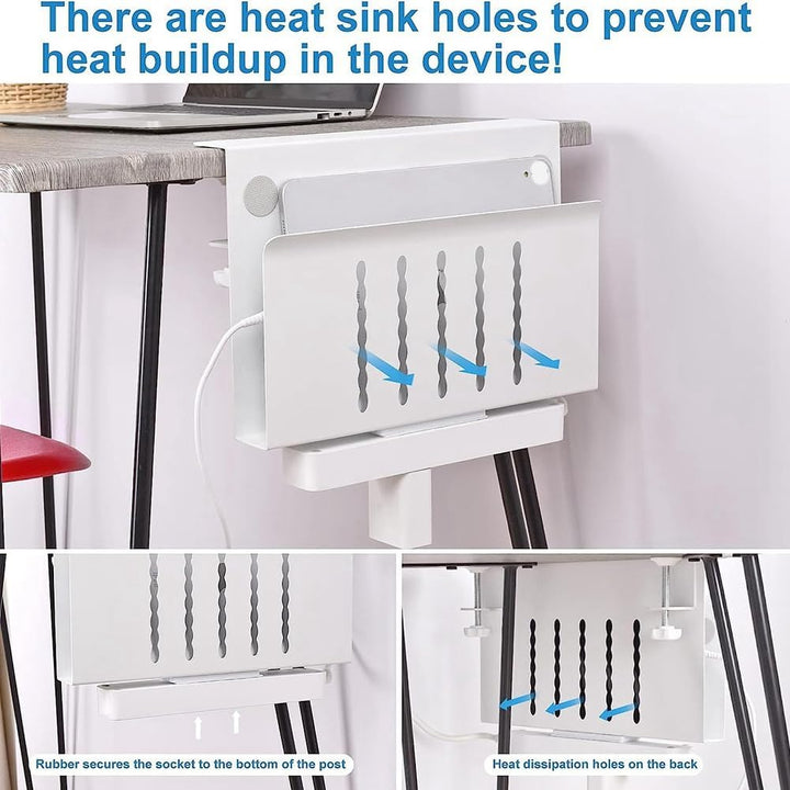 berjalan Schreibtisch-Seitenaufbewahrung, Hängende Schreibtischaufbewahrung, Laptop-Ständer Aus Stah