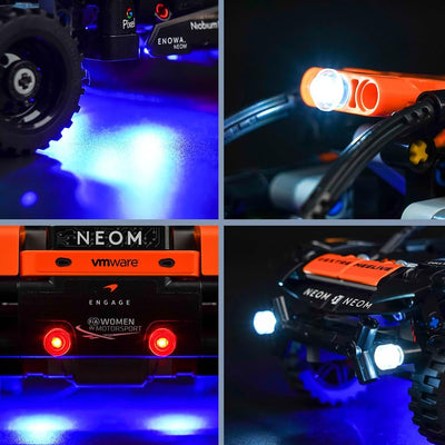 Led Licht Set für Lego NEOM McLaren Extreme E Race Car 42166 (Kein Lego), Dekorationsbeleuchtungsset