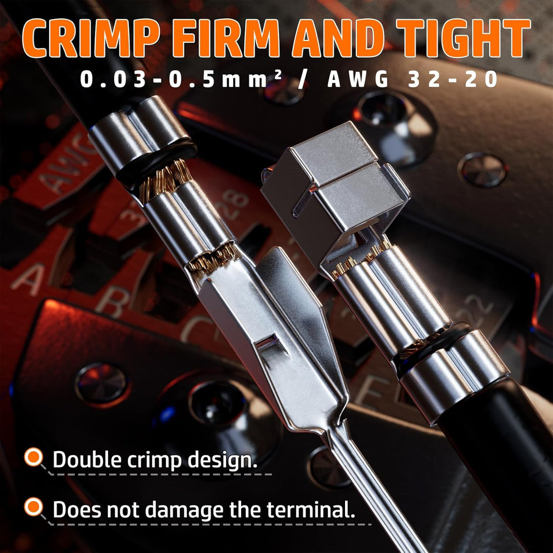 PEBA Crimpzange JST Stecker Set - 18 Arten 2,5 mm JST-XM Steckverbinder und Crimp Pins, 2/3/4/5/6/7