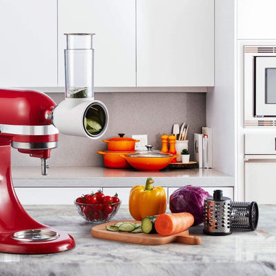 Gemüseschneider für kitchen aid Küchenmaschine, Slicer Shredder Aufsatz für kitchenaid Zubehör,Gemüs