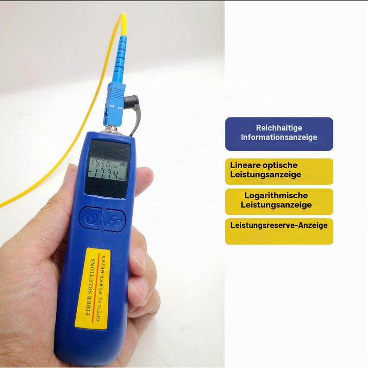 ALLGRIIT Optical Power Meter Optisches Mini-Leistungsmessgerät -70~+10dBm, Glasfasertester für 800-1